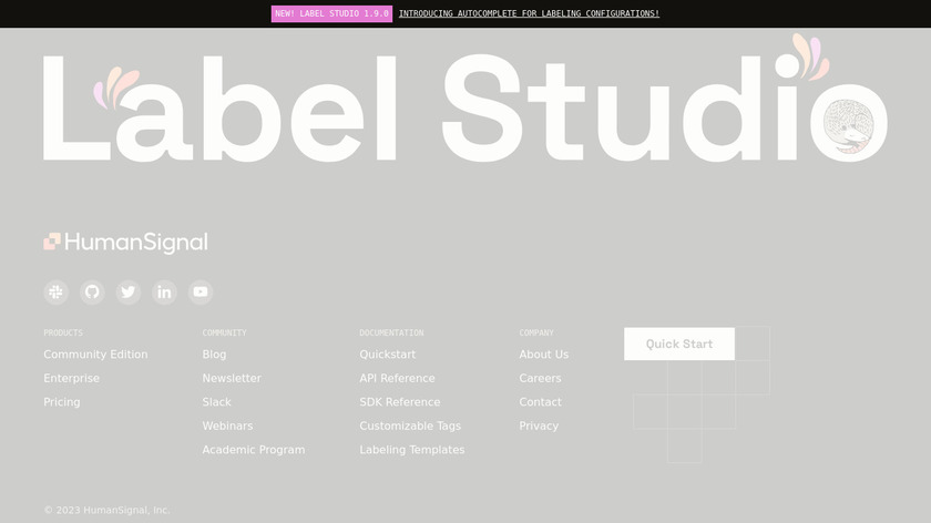 Label Studio Landing Page