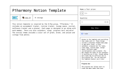 P1harmony Notion Template image