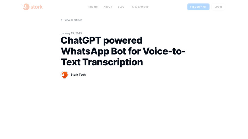 Whatsapp bot Landing Page