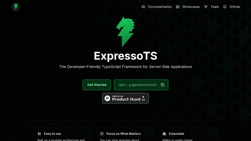 ExpressoTS Landing Page