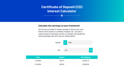 CD Interest Calculator image