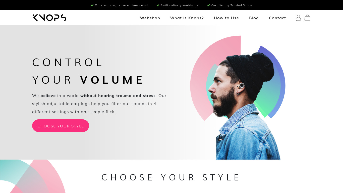 Knops Landing page