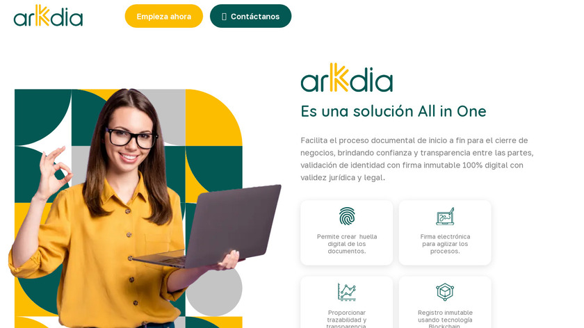 ArKdia Landing Page