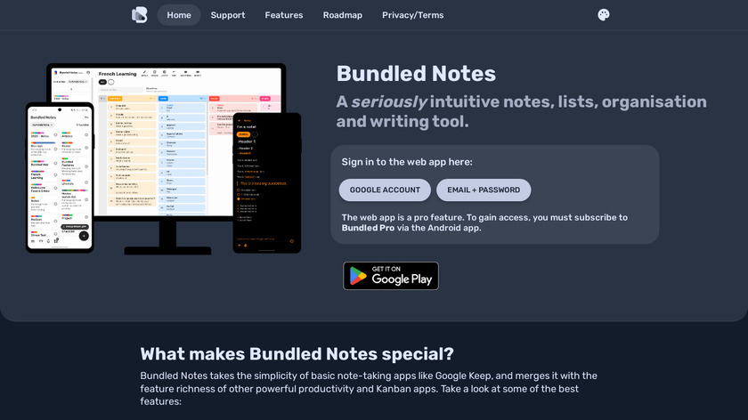 Bundled Landing Page