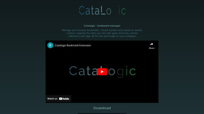 Catalogic - bookmarks manager image