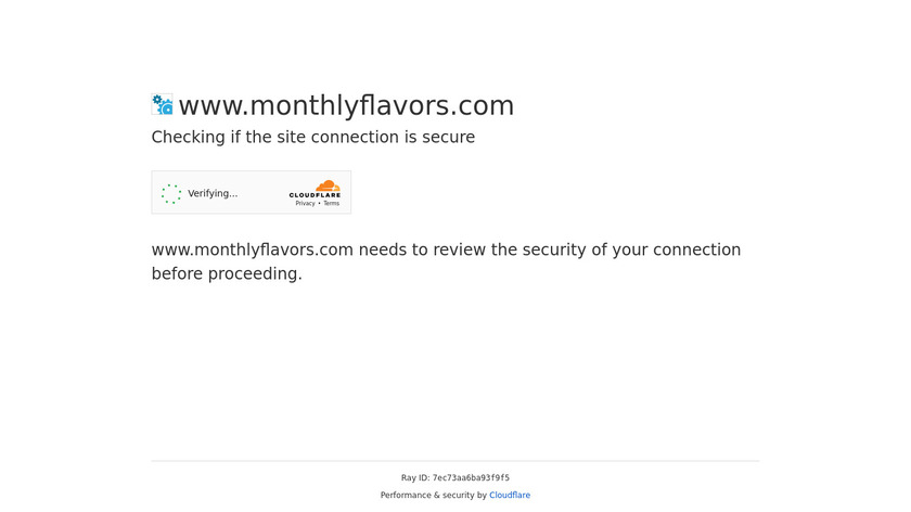 MonthlyFlavors Landing Page
