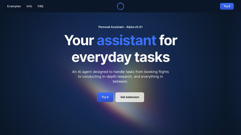 Personal Assistant by HyperWrite Landing Page