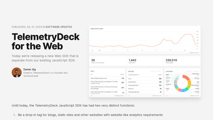 TelemetryDeck for Web image