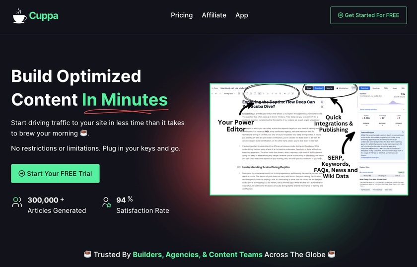 Cuppa.sh Landing Page