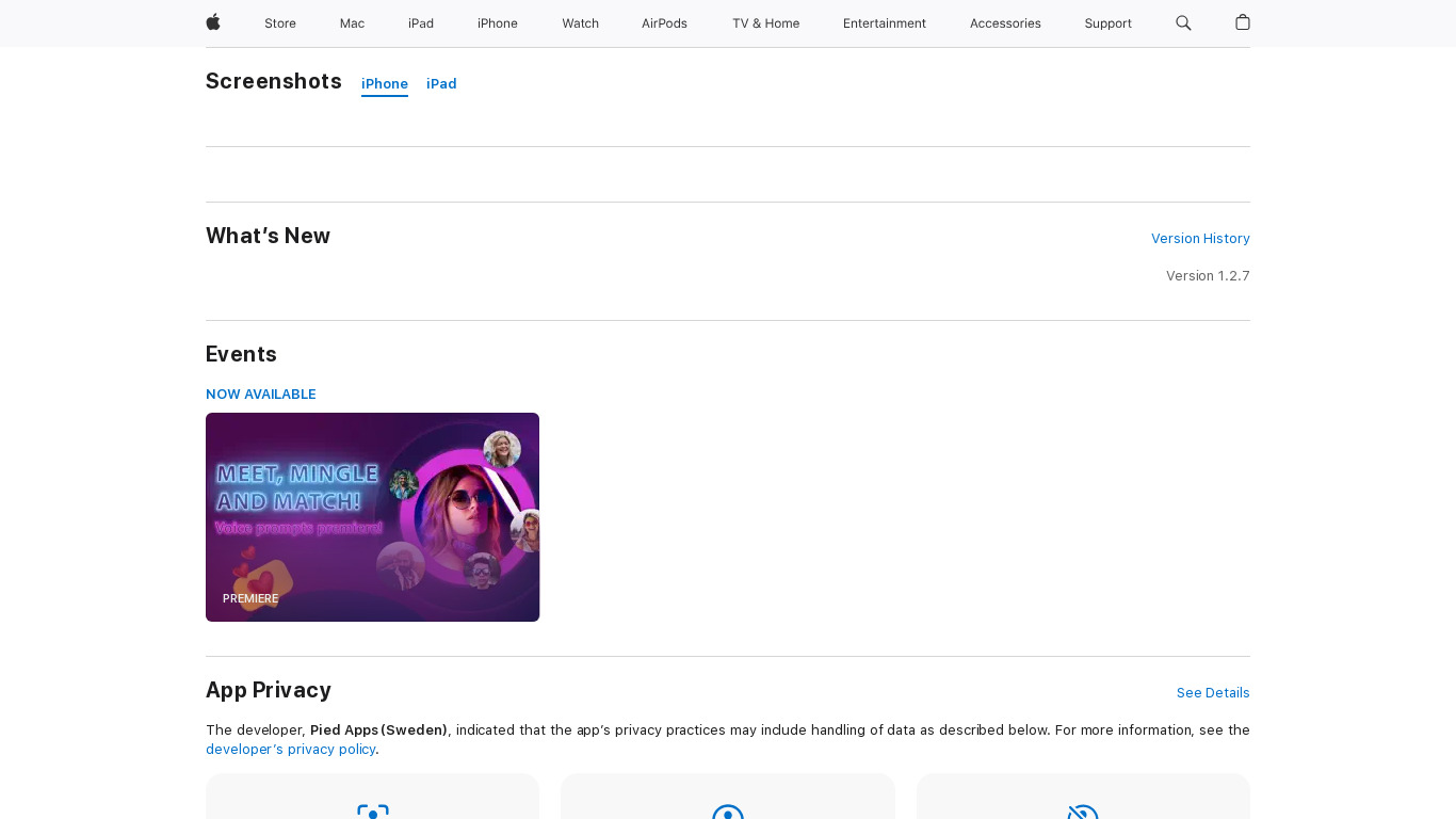 Minglify Landing page