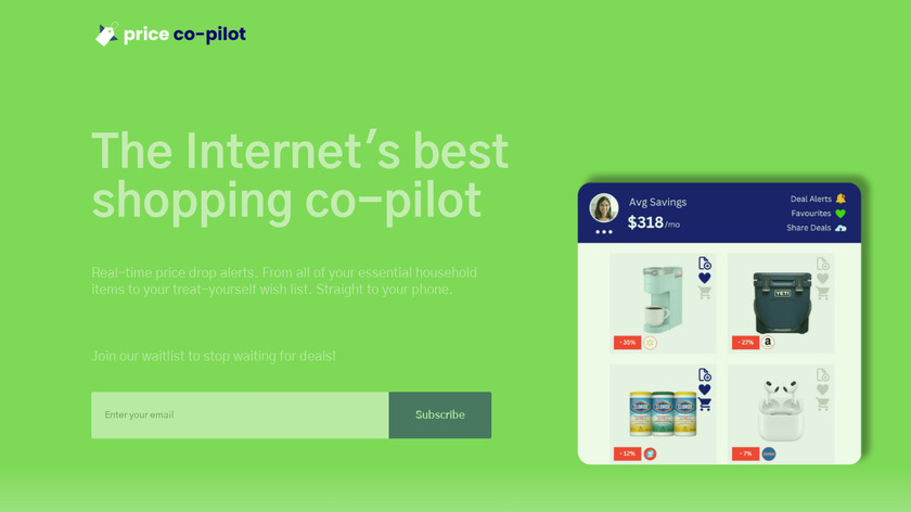 Price Co Pilot Landing Page