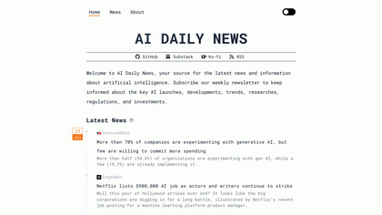 AI Daily News screenshot