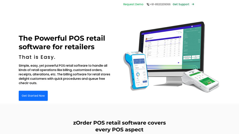 zOrder POS Landing Page