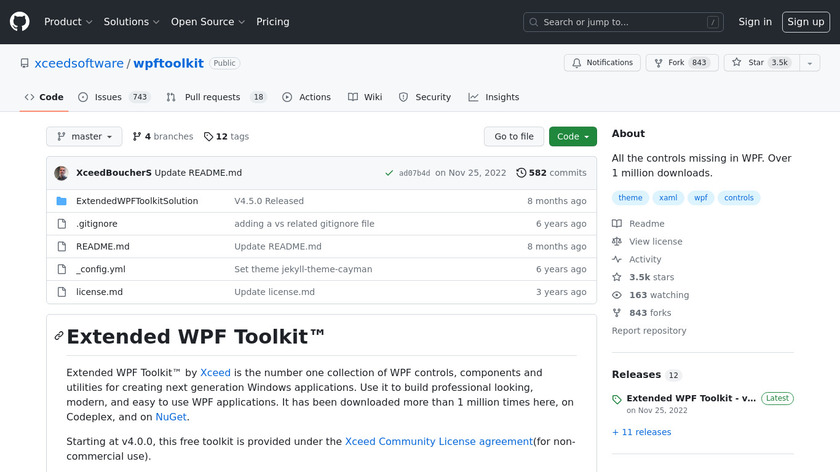 WPF Toolkit Landing Page