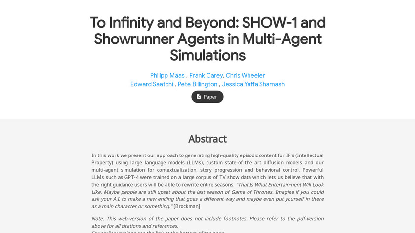 Showrunner Agents Landing Page
