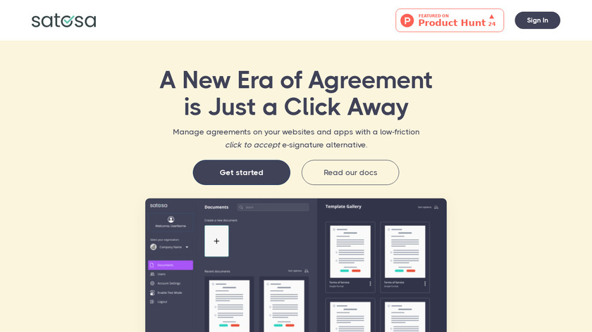 Satosa Landing Page