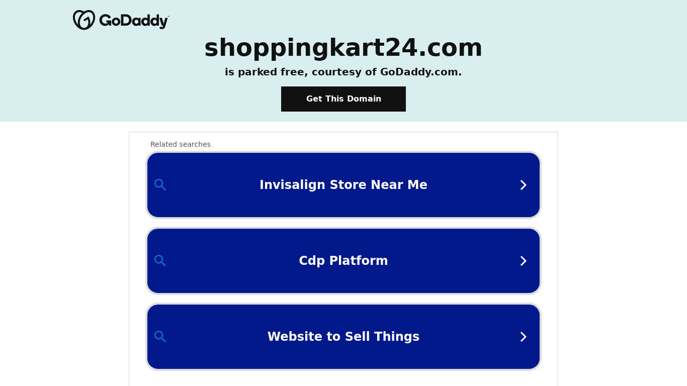 Shoppingkart24 Landing page