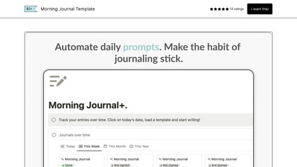 Morning Journal Template image