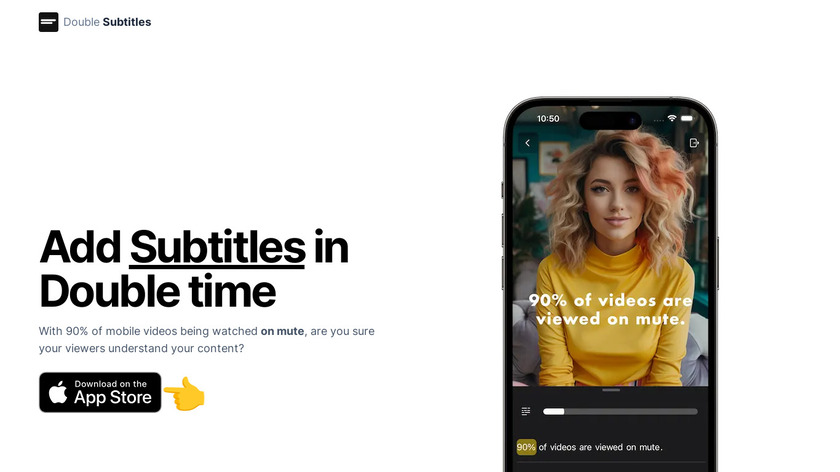 Double Subtitles Landing Page