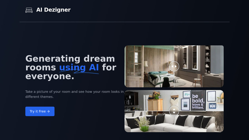 Ai Dezigner Landing Page