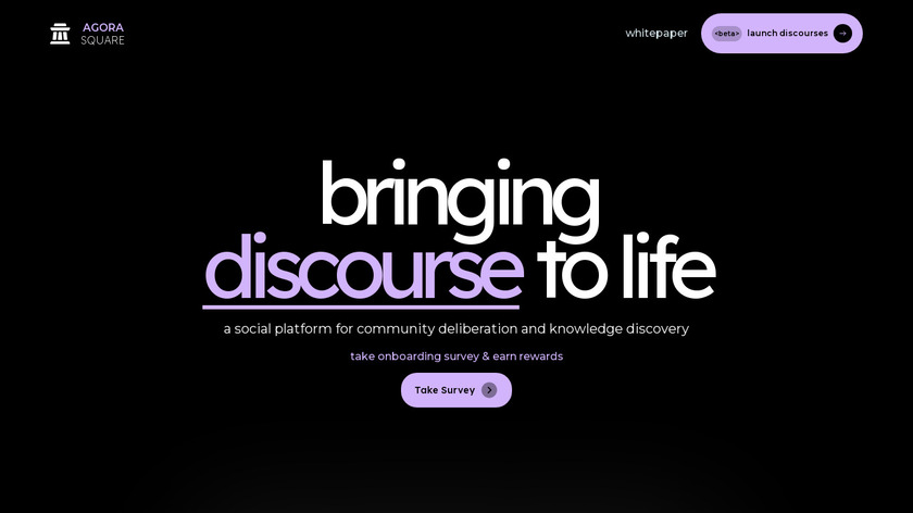 Agora Square Landing Page
