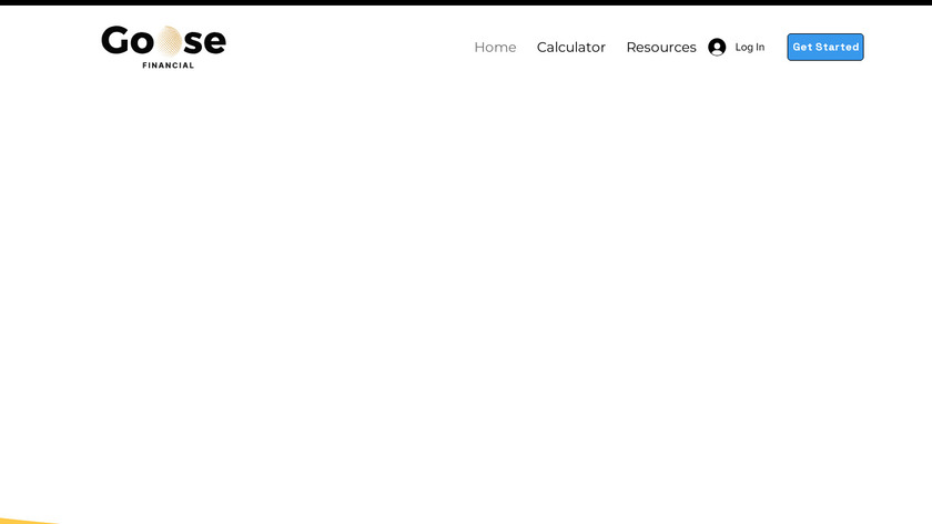Goose Financial Landing Page