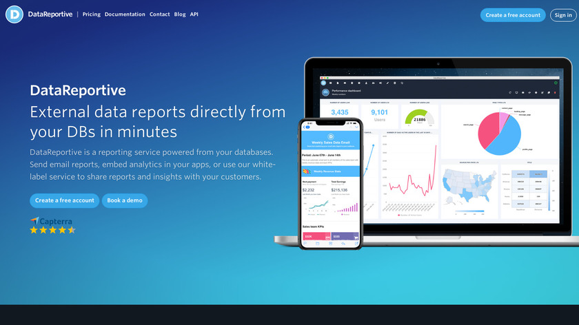 DataReportive Landing Page DataReportive Landing Page