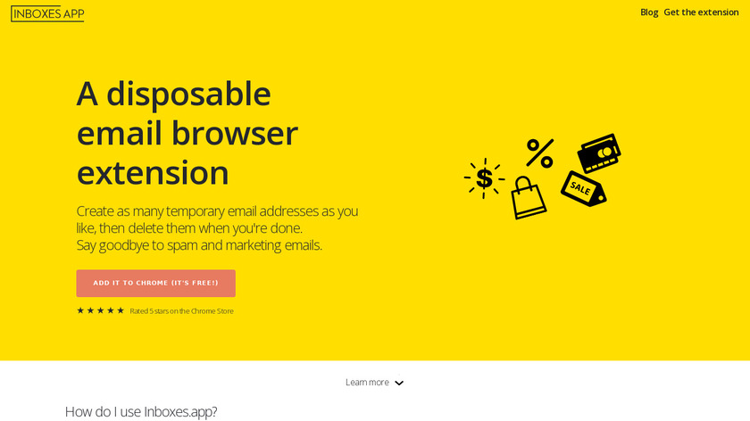 Inboxes App Landing Page