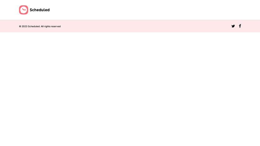 Scheduled - Schedule your text Landing Page