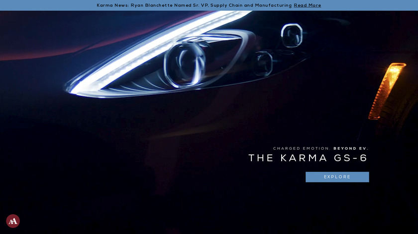Karma Automotive Landing Page