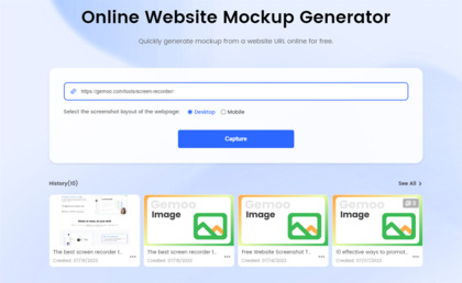 Gemoo Website Mockup Generator image