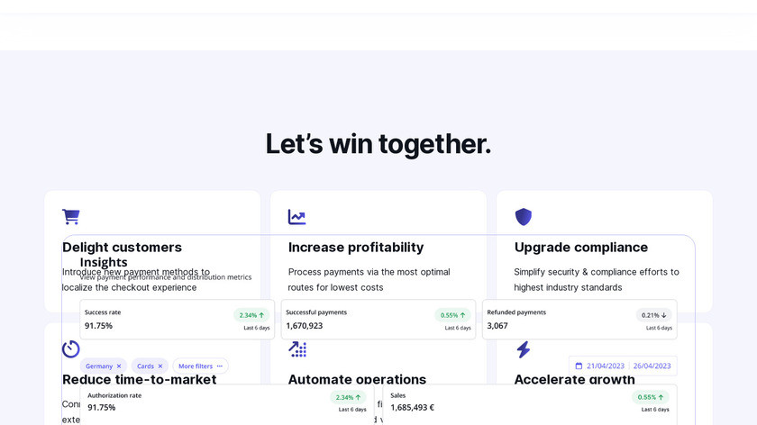 Payrails Landing Page