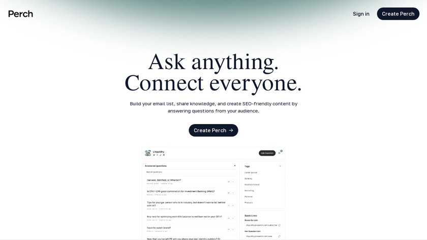 Perch Pages Landing Page