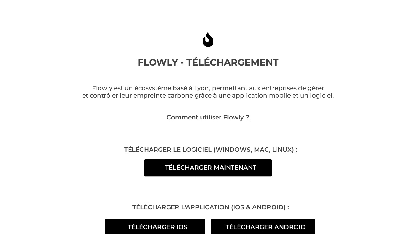 Flowly Landing page