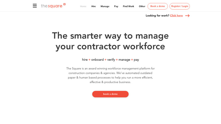 The Square Landing Page