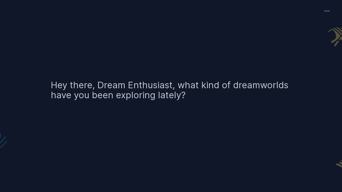 DreamDecoder.me Landing page