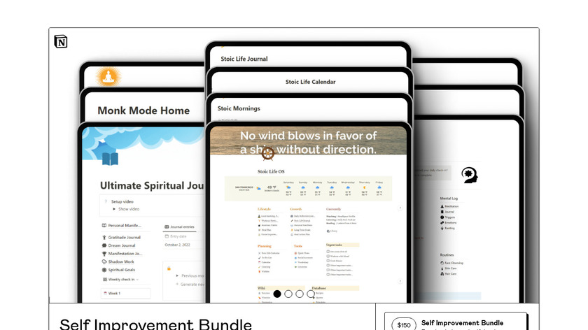 Self Improvement Bundle Landing Page