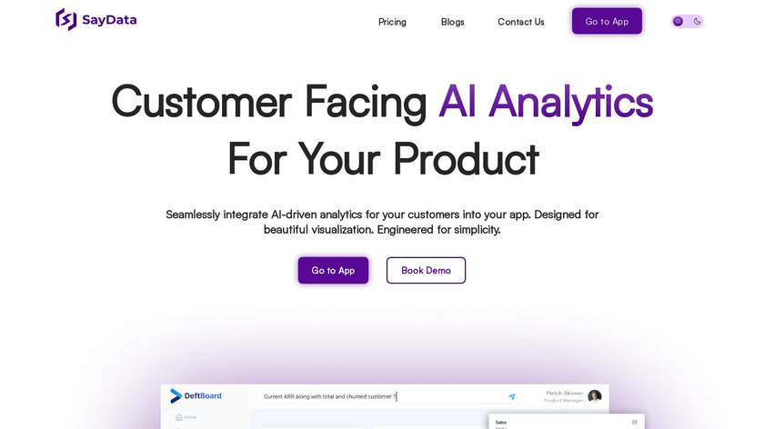 SayData Landing Page