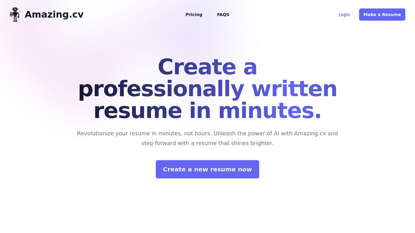 Amazing CV Landing Page