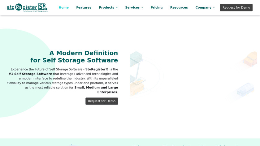 StoRegister Landing Page