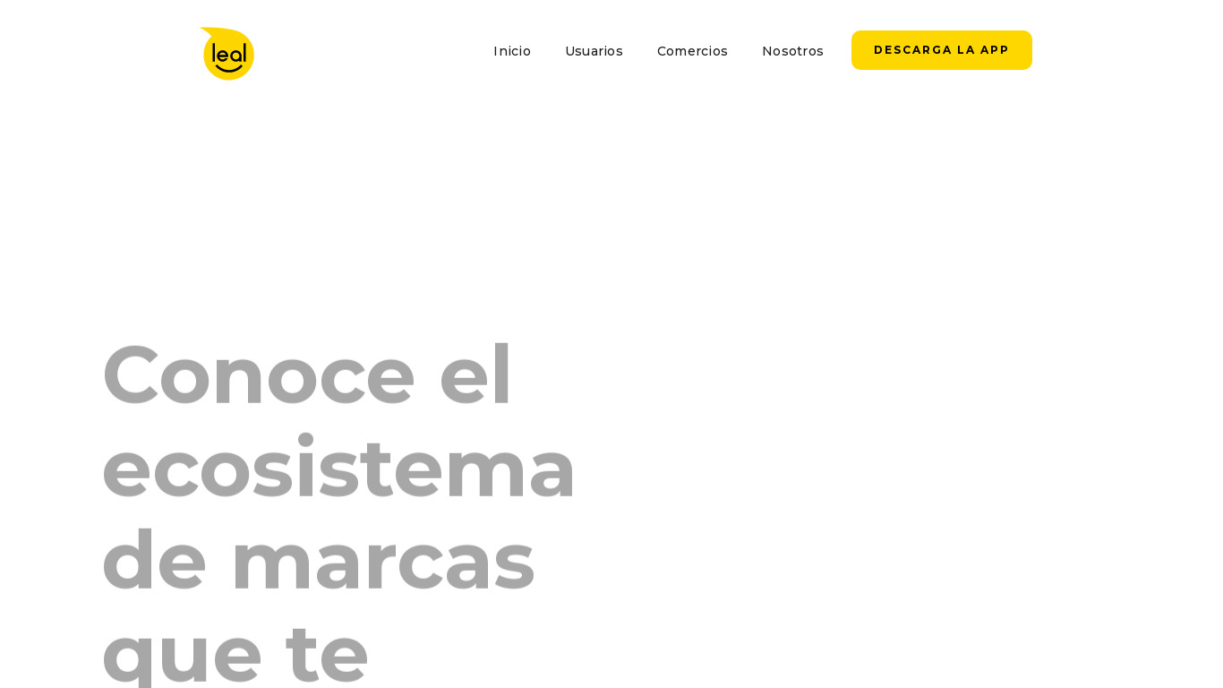 Leal Landing page