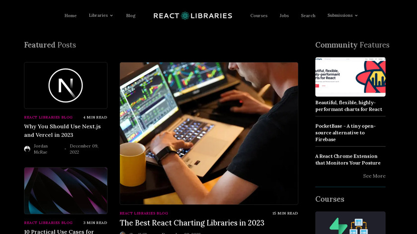 React Libraries Landing Page