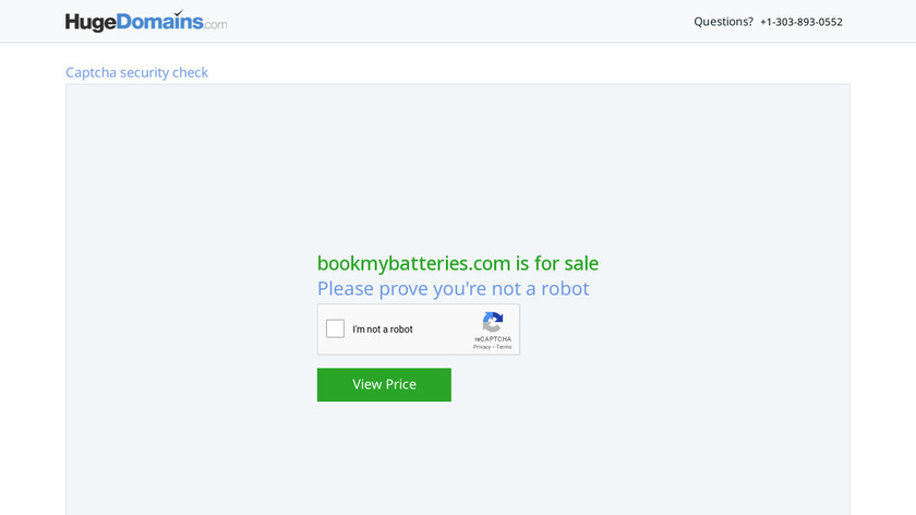 Book My Batteries Landing Page