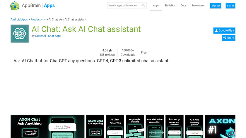 AI Chatbot - Axon for ChatGPT Landing Page