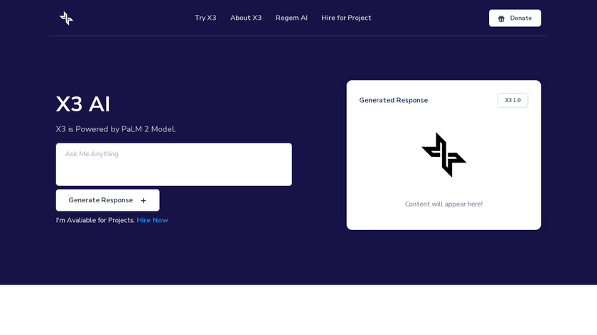 X3 AI Landing Page