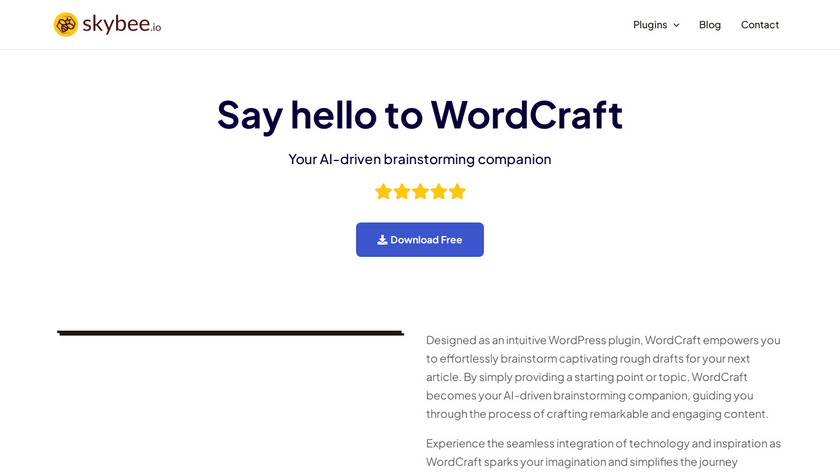 WordCraft Landing Page