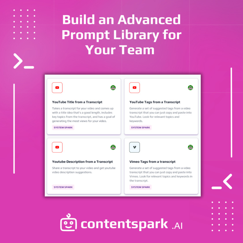 Content Spark AI Landing Page