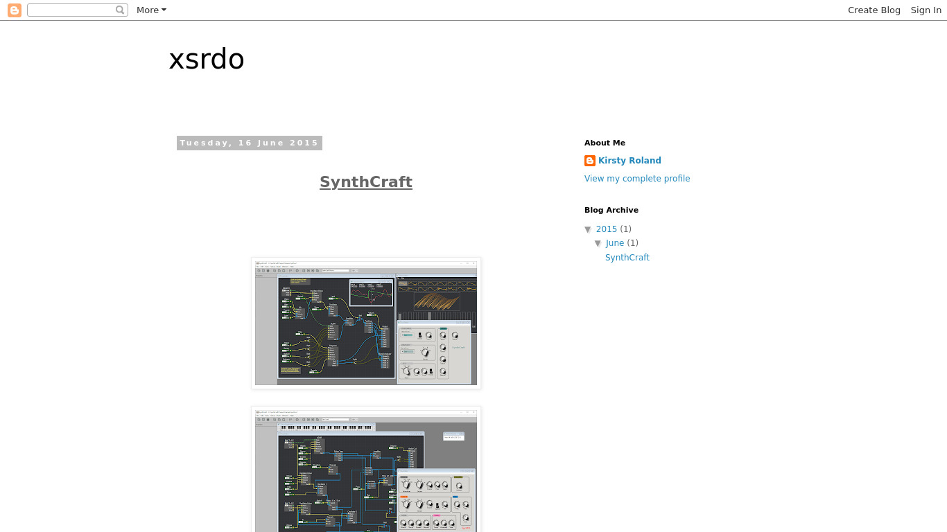 SynthCraft Landing page