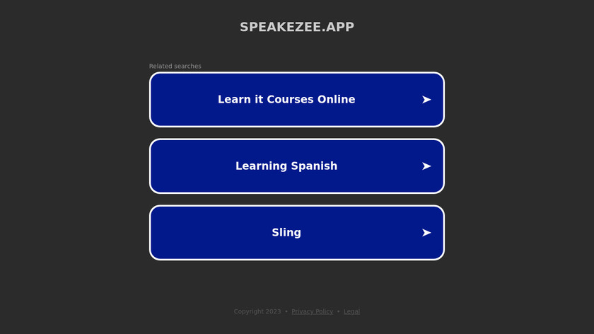 Speakezee Social Audio Landing Page