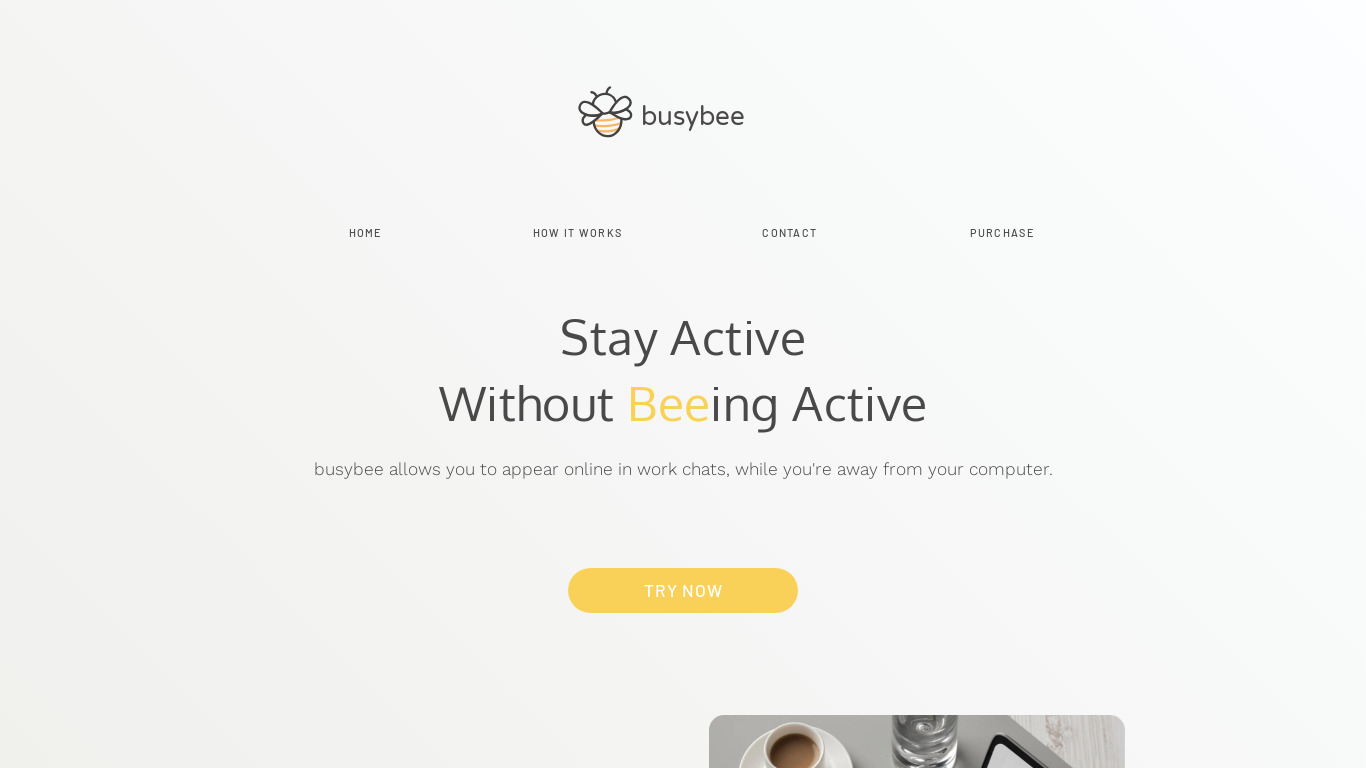 busybee Landing page